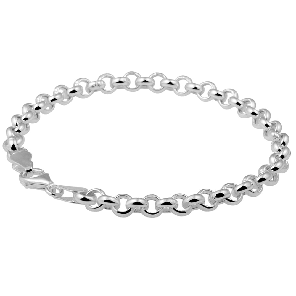 Round Link Bracelet – Silver