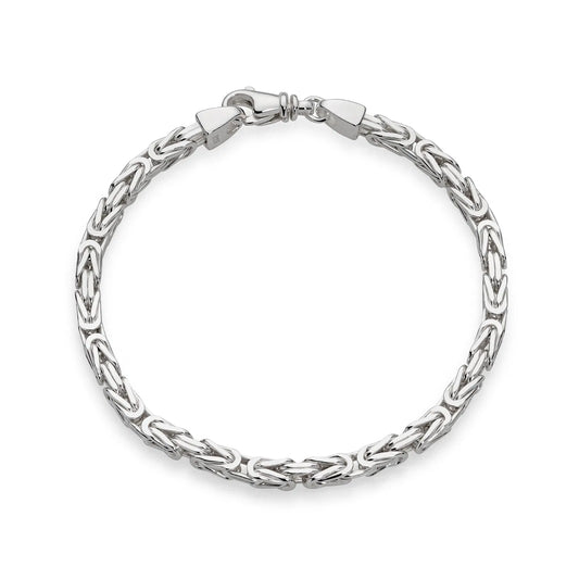Woven Chain Bracelet – Silver