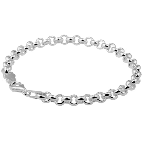 Round Link Bracelet – Silver